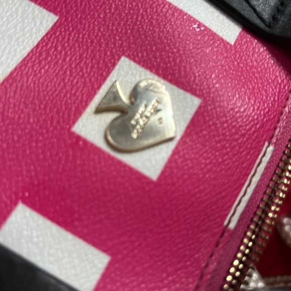 Kate Spade Hot Pink Checkered Crossbody RARE - Picture 4 of 8